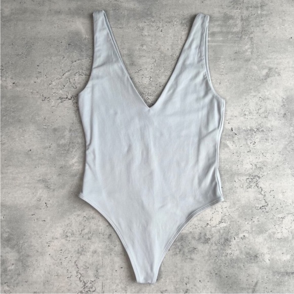 Aritzia Tops - Aritzia Babaton Contour Light Grey Bodysuit, NWOT